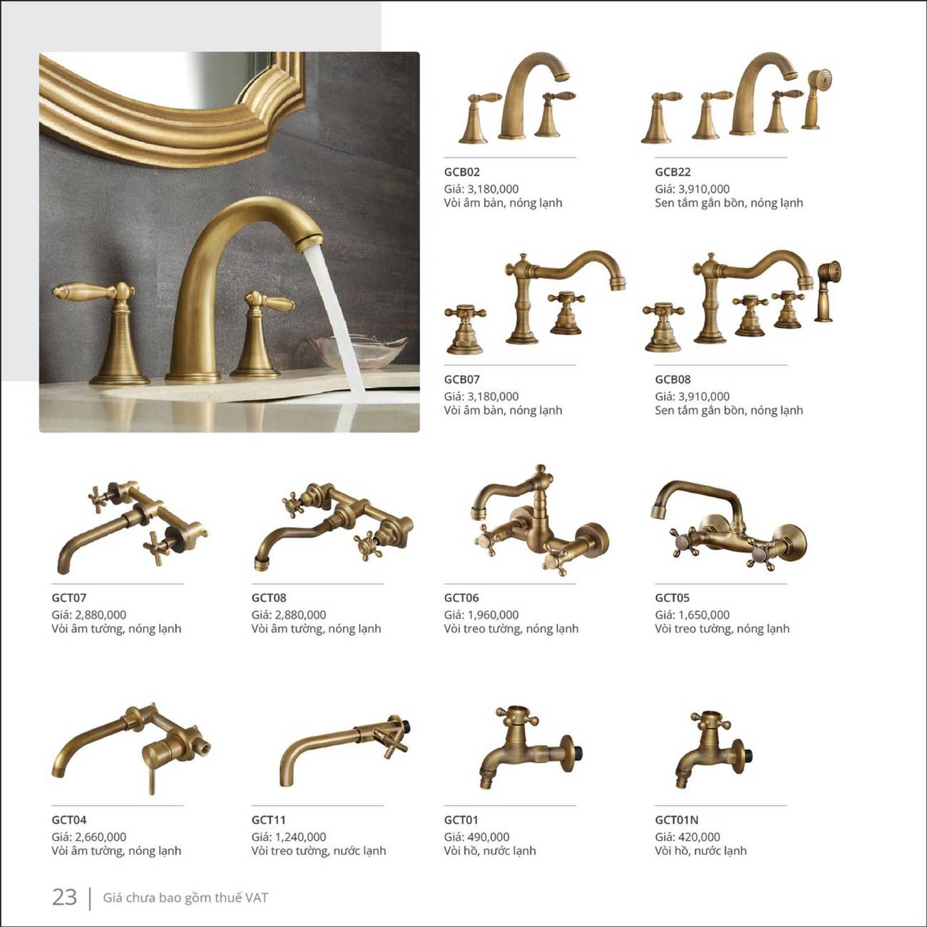 Thiết bị vệ sinh KANLY Catalogue và Bảng giá mới nhất 2024 /Page 22